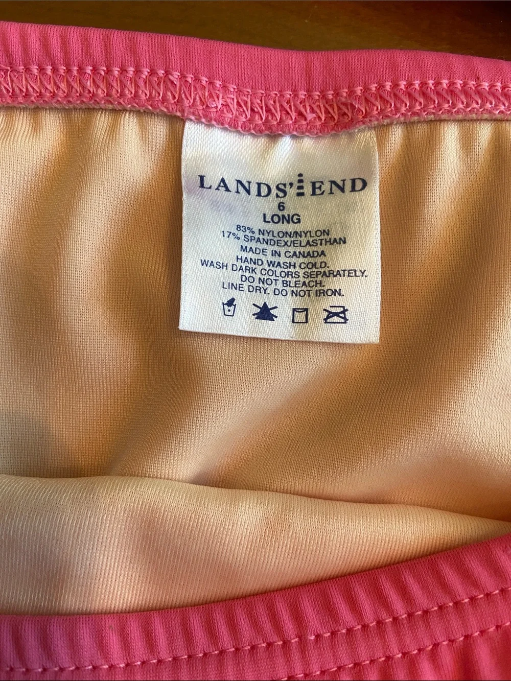 Pink Two-Piece Tank Bikini Set. Very Comfortable. Size 6 Long.